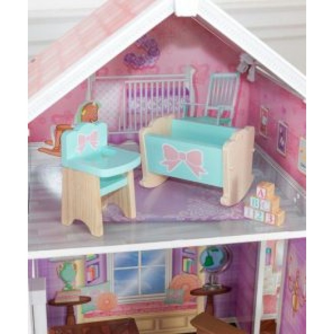KidKraft Country Estate Wooden Dollhouse for 12-Inch Dolls with 31-Piece Accessories