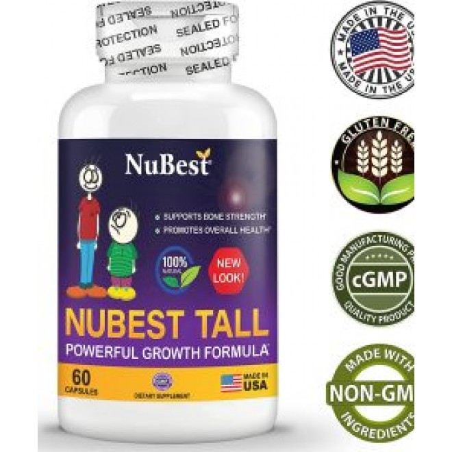 NuBest Tall 60 Capsules – Powerful Bone Growth Formula (Pack of 12)
