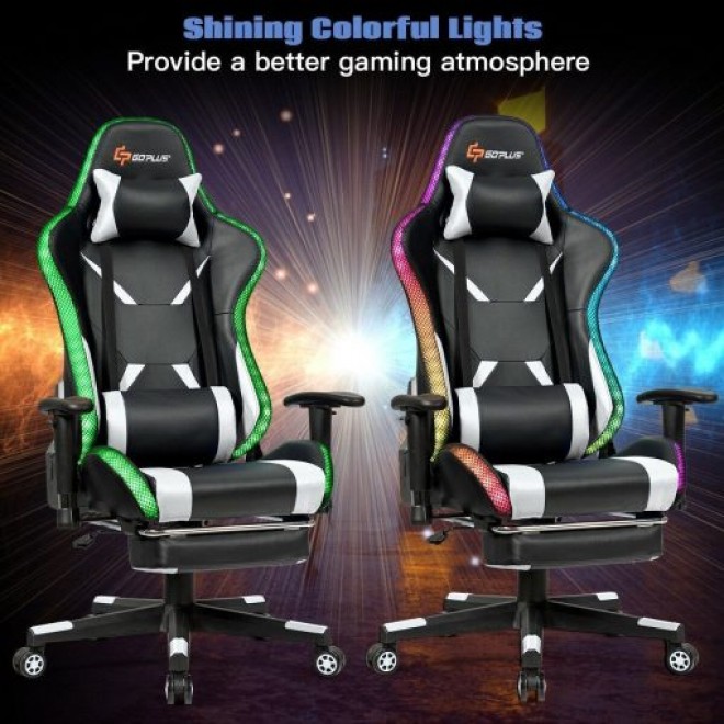 Luxury Series Massage Recliner Gaming Chair W/ Footrest