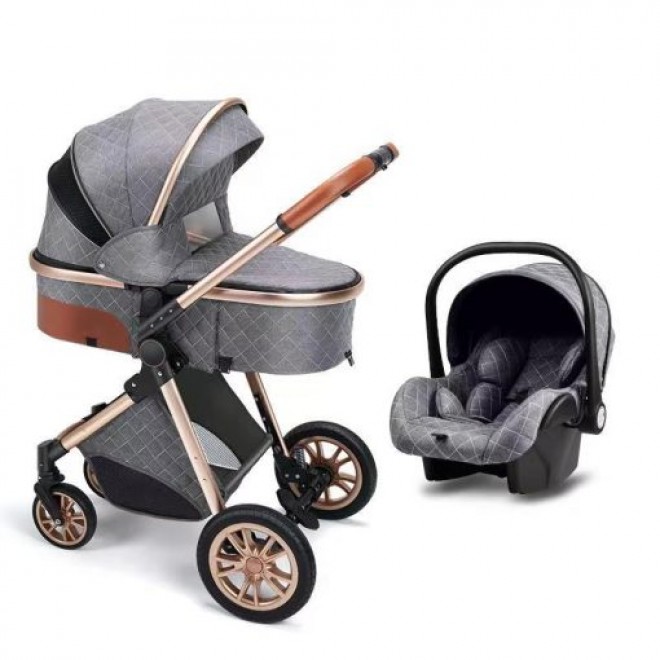 Premium 3-in-1 Baby Stroller With Car Seat Travel System Set