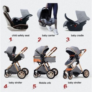 Premium 3-in-1 Baby Stroller With Car Seat Travel System Set