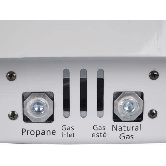 30,000 BTU Natural Gas / Propane Wall Heater for Indoor Use – Dual Fuel, with Fan Blower
